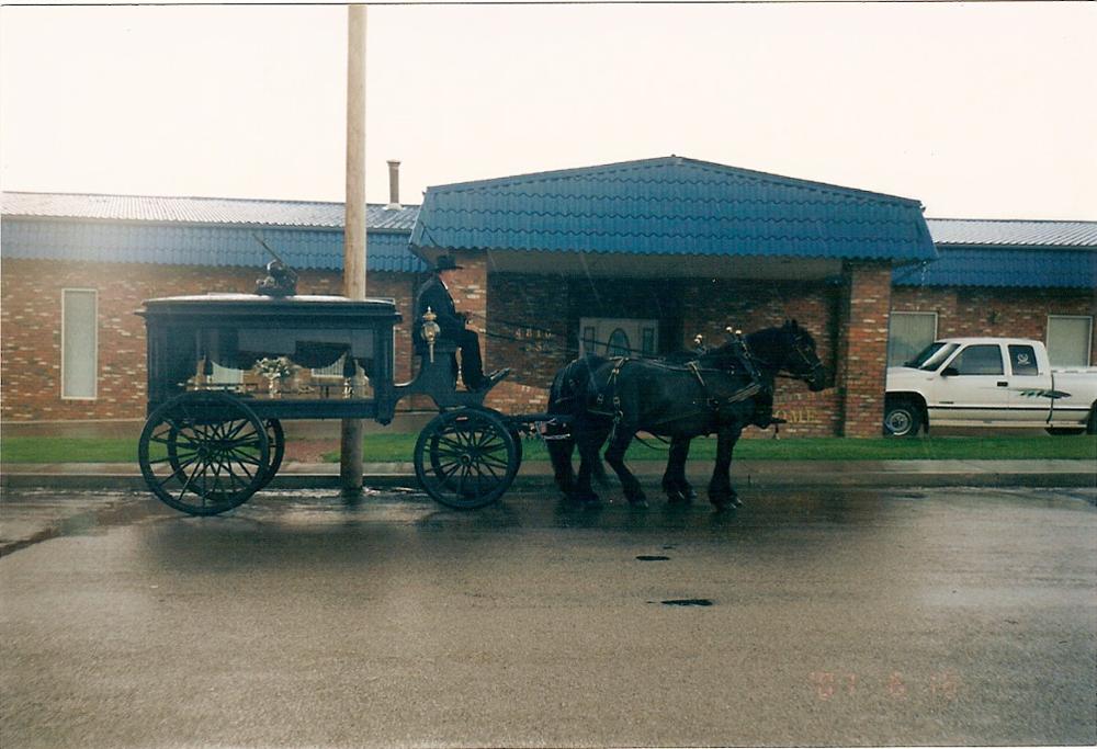 Horse Drawn Carriage at Fee & Sons Funeral Home
